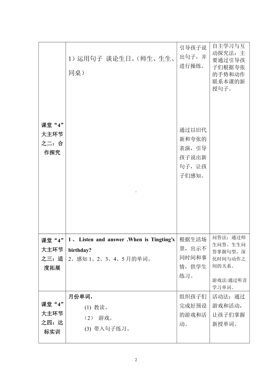 川教版四下Unit 4 Enjoying a Birthday-Lesson 1 You Look So Happy.-教案、教学设计--(配套课件编号：f1866).doc_第2页