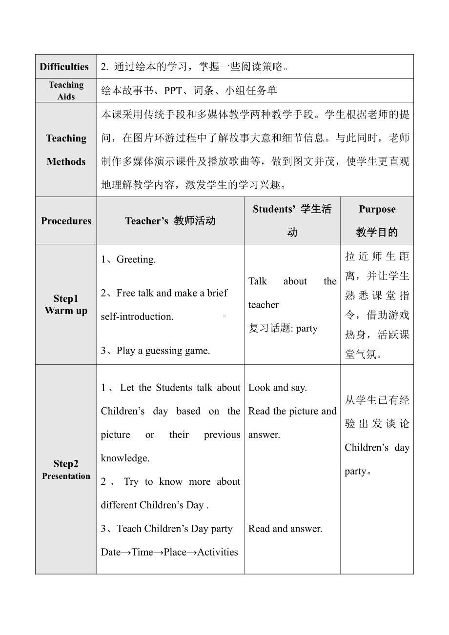 沪教版（三起）四年级下册Module 4 Things we enjoy-Project 4-教案、教学设计-市级优课-(配套课件编号：01045).doc_第2页