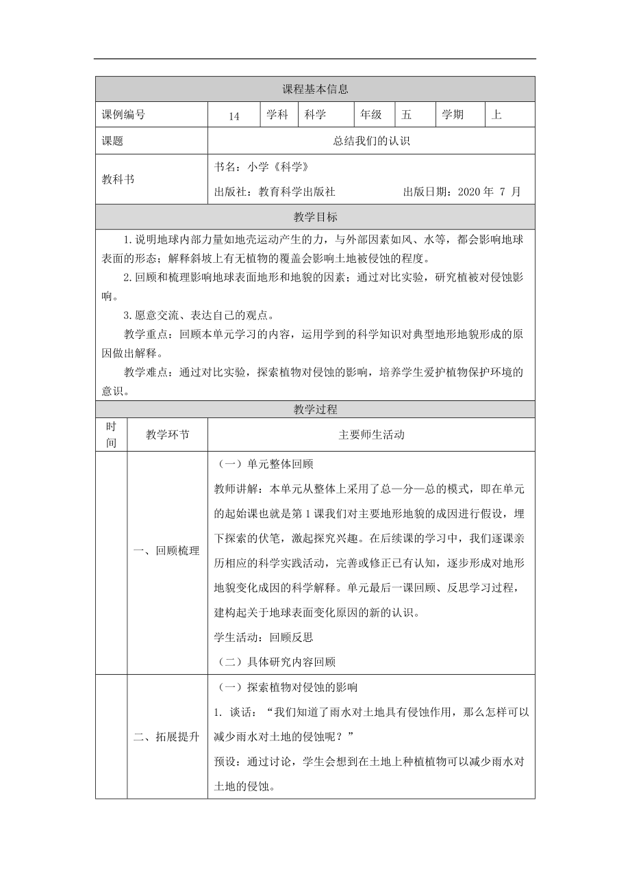 2021新教科版五年级上册《科学》2.7 总结我们的认识 ppt课件（含教案+任务单+练习）.zip