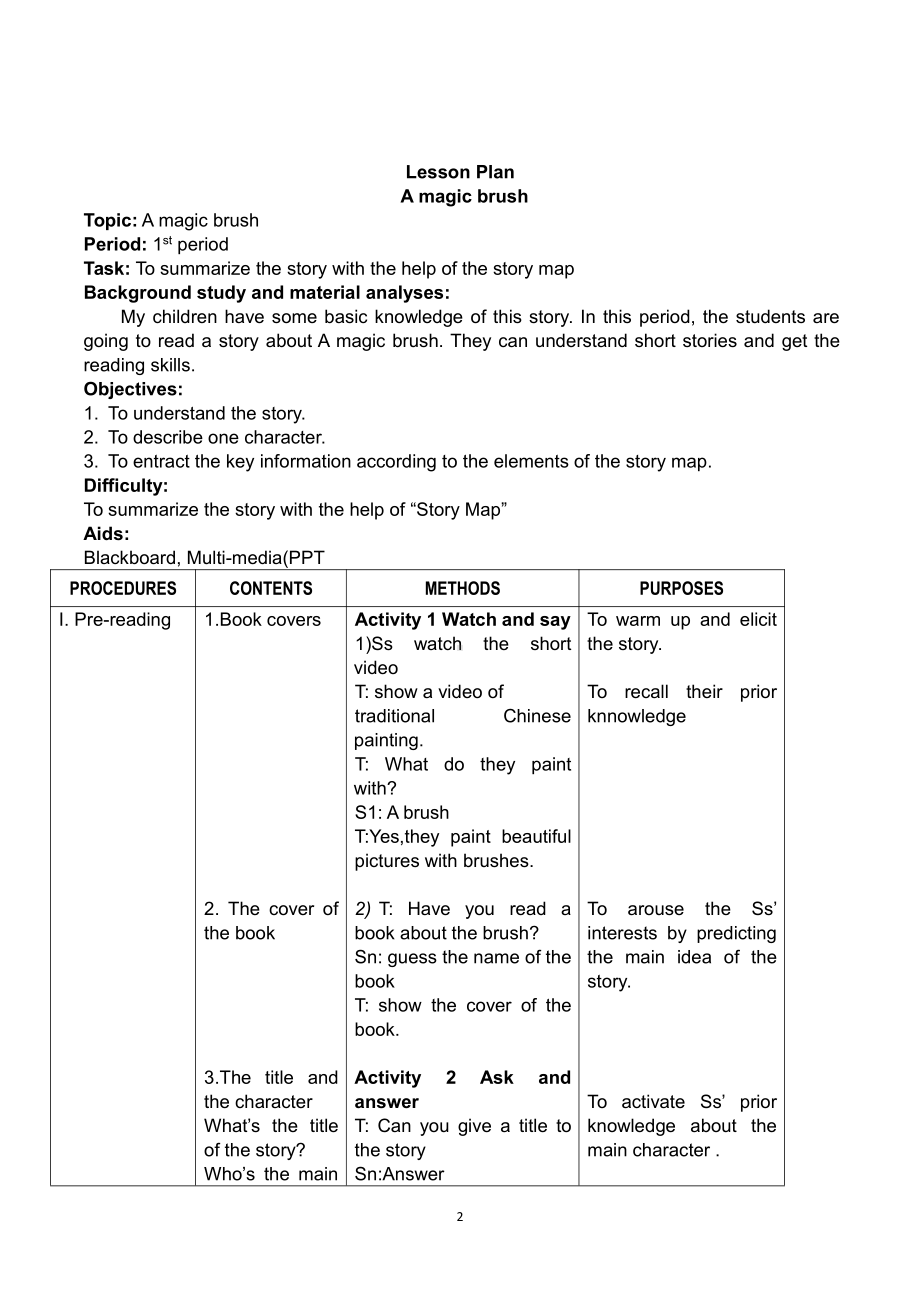 沪教版（三起）六下英语Module 4 Things we enjoy-Project 4-教案、教学设计-市级优课-(配套课件编号：50898).docx_第2页