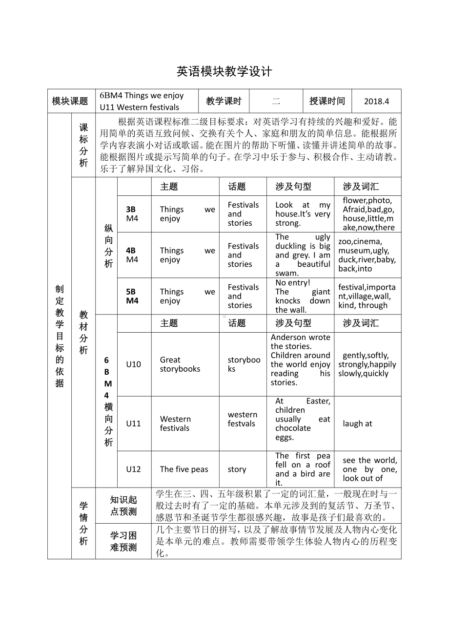 沪教版（三起）六下英语Module 4 Things we enjoy-11 Western festivals-教案、教学设计-部级优课-(配套课件编号：1057a).doc_第1页