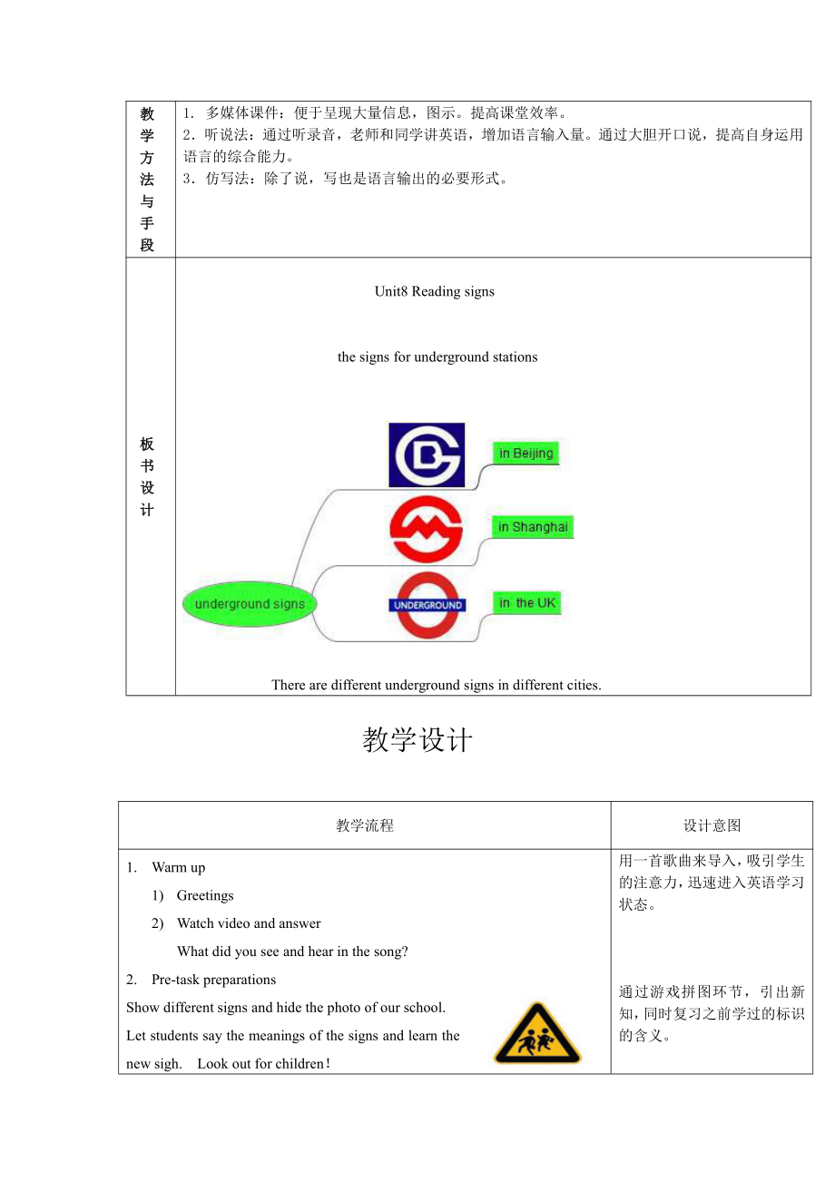 沪教版（三起）六下英语Module 3 Things we do-8 Reading signs-教案、教学设计--(配套课件编号：11edc).doc_第3页