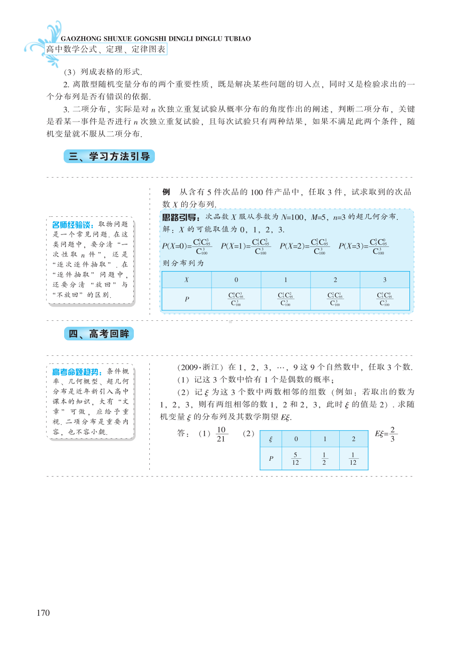 第21章 概率-高中数学公式、定理、定律图表（必修+选修）.pdf_第3页