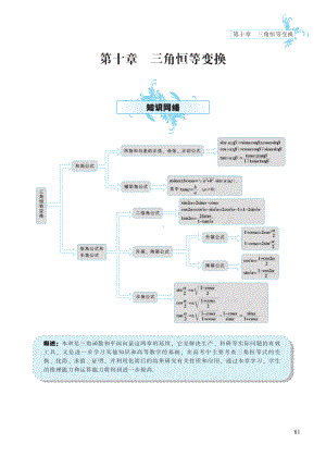 第10章 三角恒等变换-高中数学公式、定理、定律图表（必修+选修）.pdf