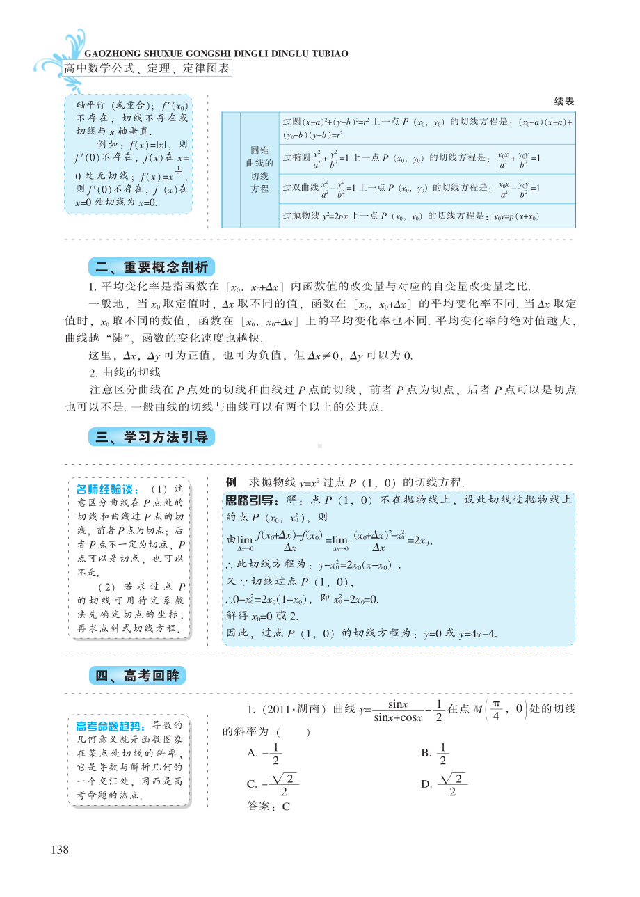 第17章 导数及其应用-高中数学公式、定理、定律图表（必修+选修）.pdf_第3页