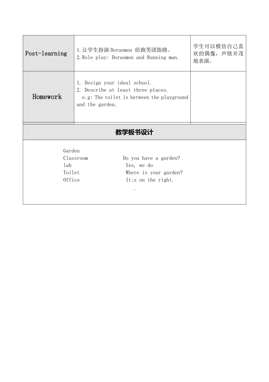 重庆大学版五年级下册Unit 4 Our School-Lesson 2-教案、教学设计--(配套课件编号：22398).doc_第2页