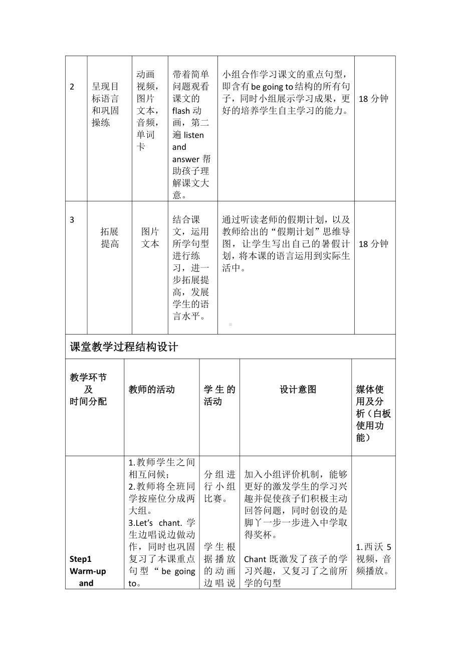 外研版（三起）六年级下册Module 10-Unit 1 We're going to different schools.-教案、教学设计-公开课-(配套课件编号：42fec).doc_第3页