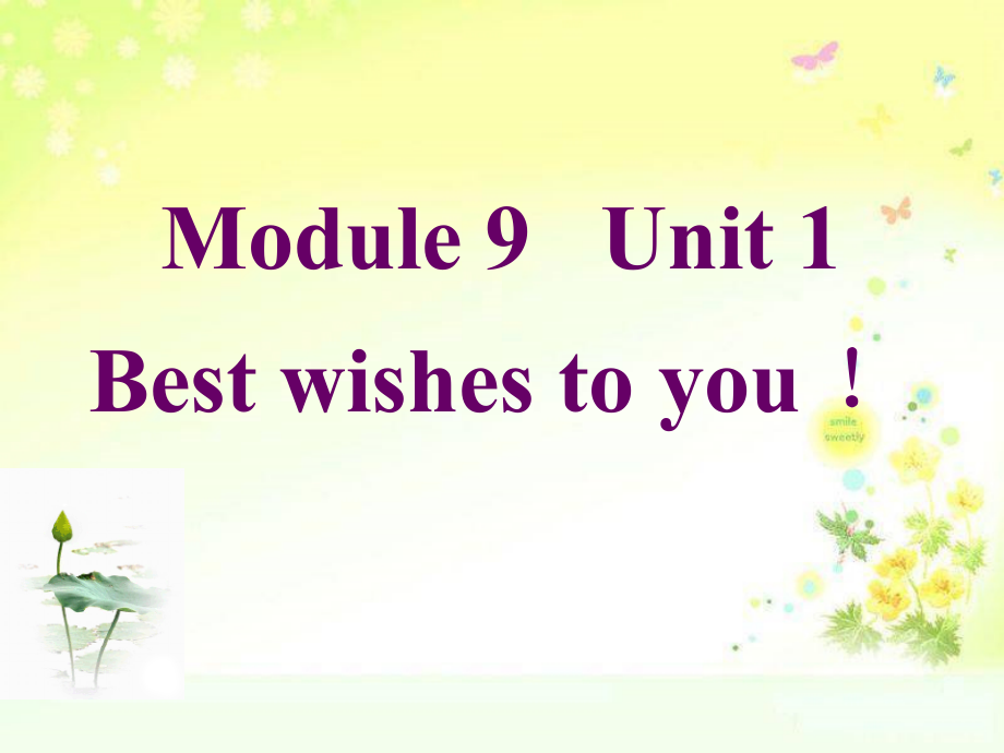 外研版（三起）六年级下册Module 9-Unit 1 Best wishes to you!-ppt课件-(含教案)-公开课-(编号：d0b5a).zip