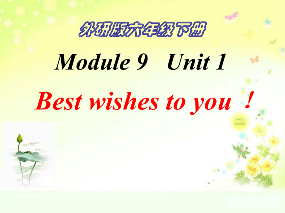 外研版（三起）六年级下册Module 9-Unit 1 Best wishes to you!-ppt课件-(含教案)-公开课-(编号：70caa).zip