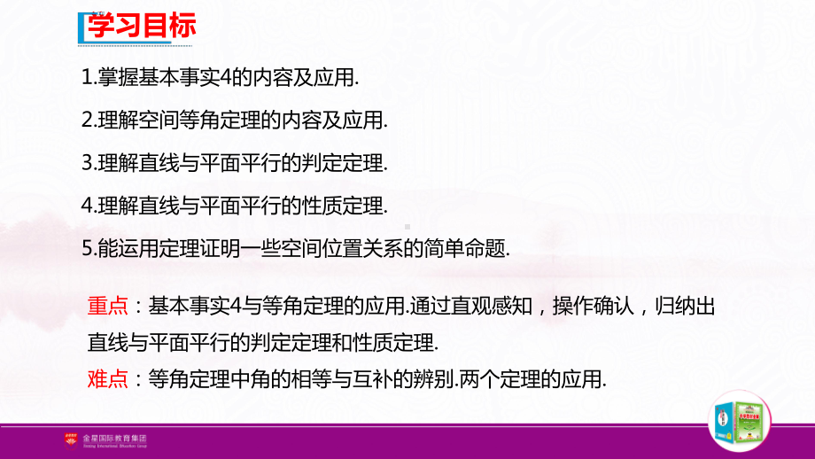 （新人教A版高中数学必修第二册）第八章-8.5.1 直线与直线平行8.5.2　直线与平面平行.pptx_第3页