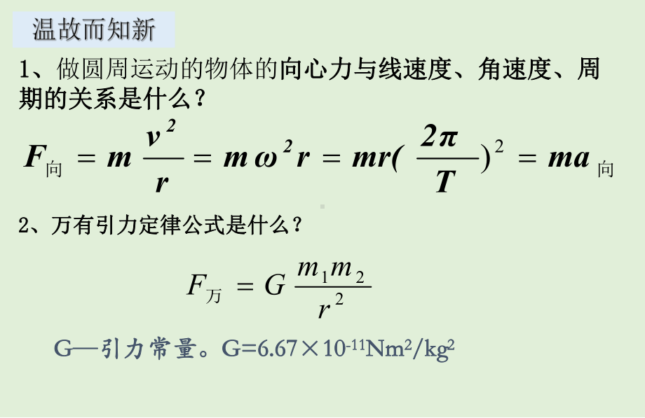 （2021新人教版）高中物理必修第二册：7.3 万有引力理论的成就ppt课件.pptx_第3页