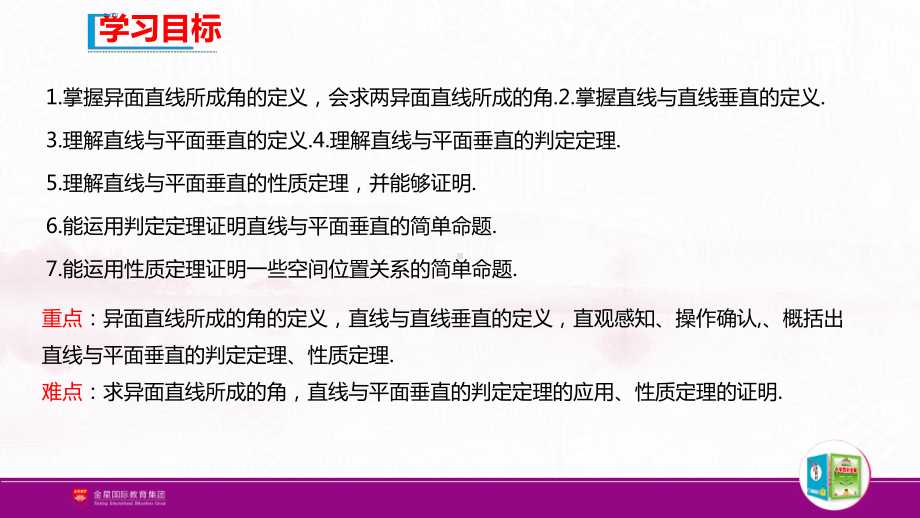 （新人教A版高中数学必修第二册）第八章-8.6.1 直线与直线垂直8.6.2　直线与平面垂直.pptx_第3页