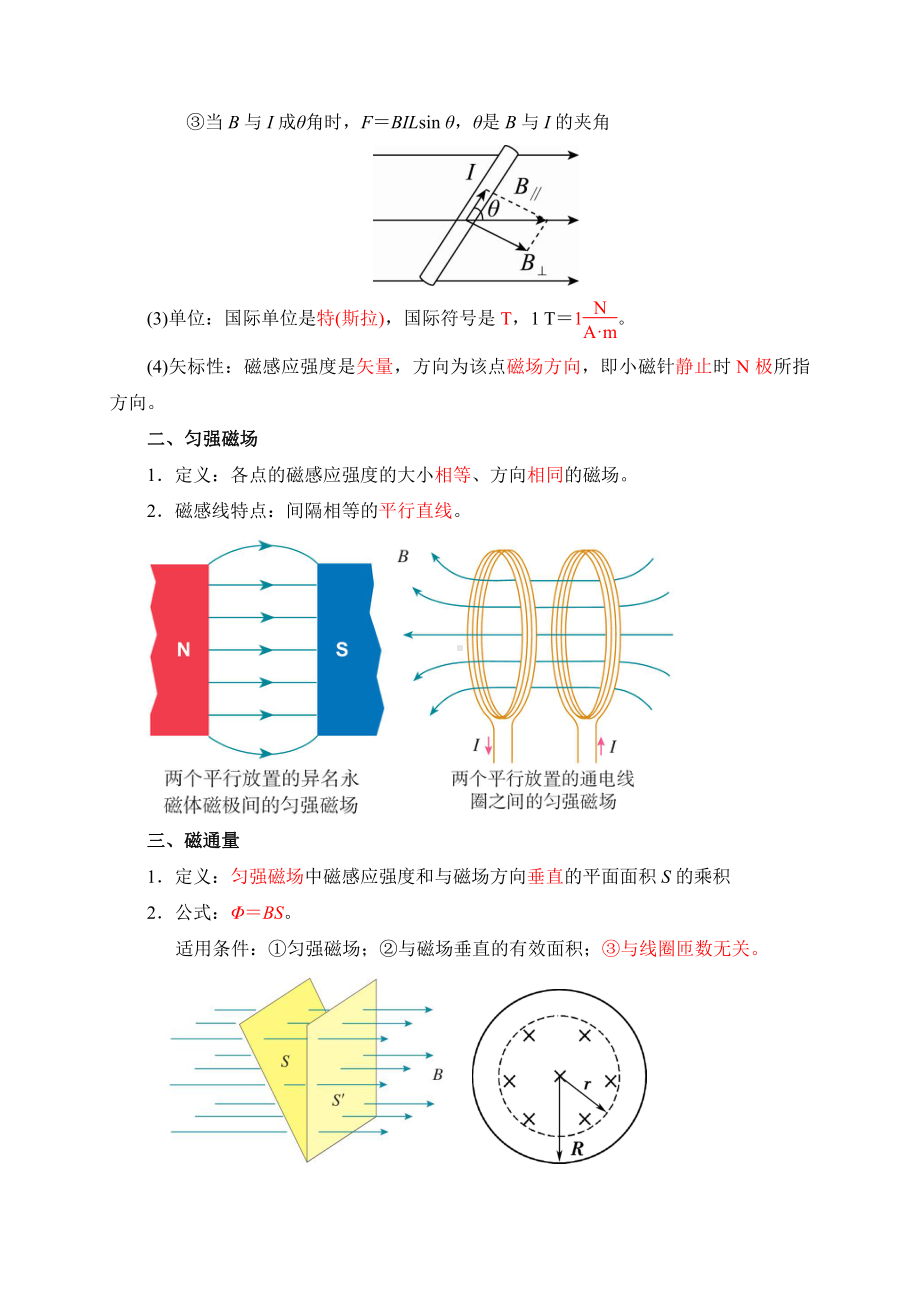 （2021新人教版）高中物理必修第三册13.2磁感应强度　磁通量 学案 .doc_第2页