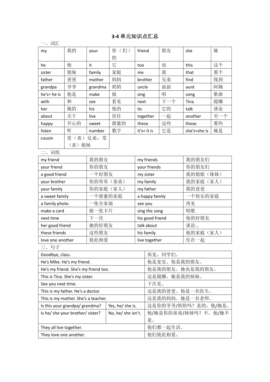 译林版三上英语3-4单元知识点汇总.docx_第1页