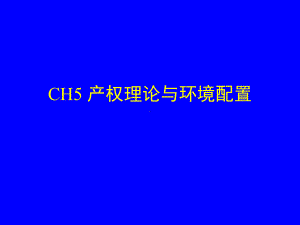 CH5产权理论与环境配置.ppt