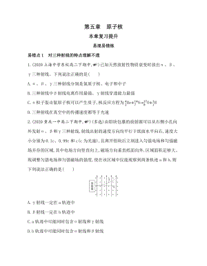 （2021新人教版）高中物理选择性必修第三册第五章　原子核复习提升.docx