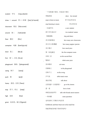 译林版五上英语5A第二单元练习题 草稿（有待完善）.docx