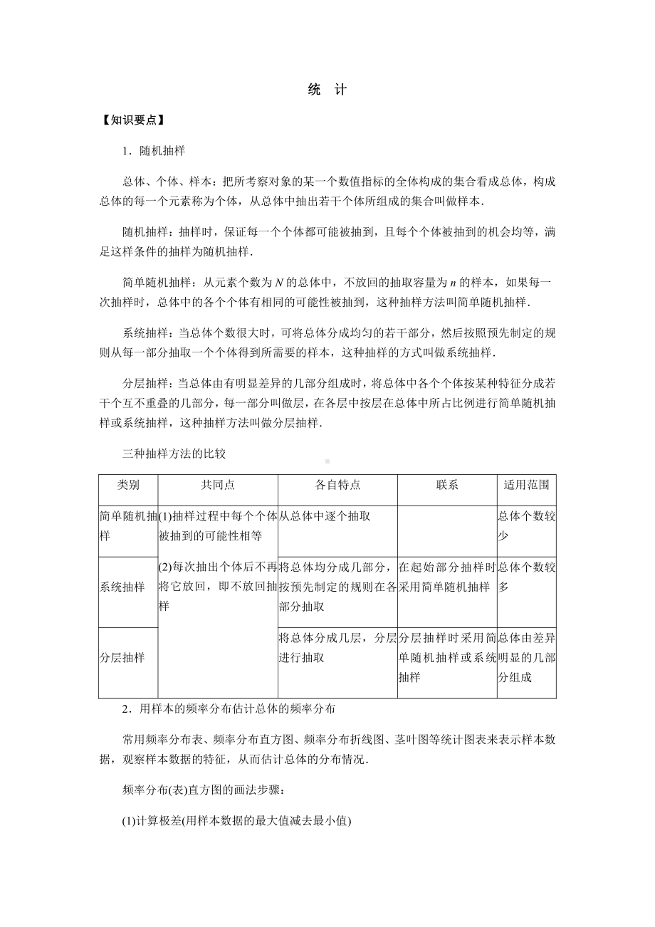 概率统计复习统计.pdf_第1页