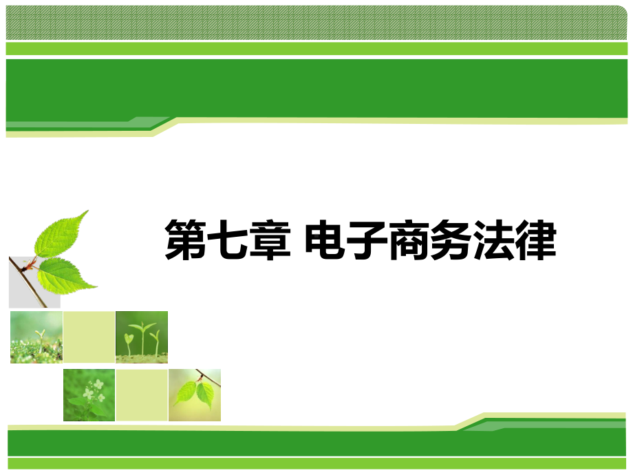 电子商务概论：第七章－电子商务的法律建设.pptx_第1页