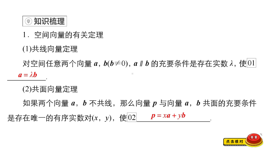 （2022高考数学一轮复习(金版教程)）第6讲　空间向量及其运算.ppt_第3页