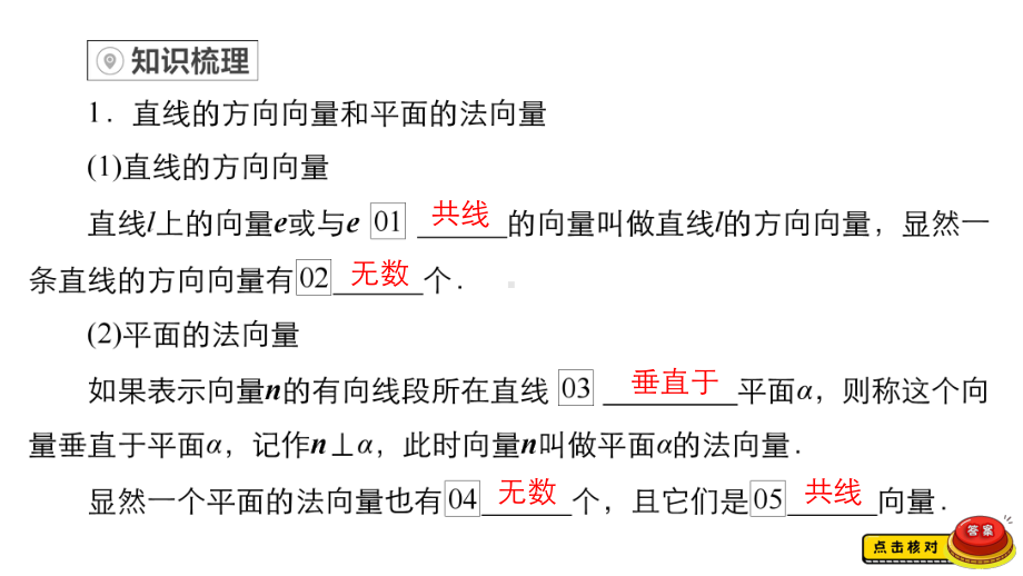 （2022高考数学一轮复习(金版教程)）第7讲　立体几何中的向量方法.ppt_第3页