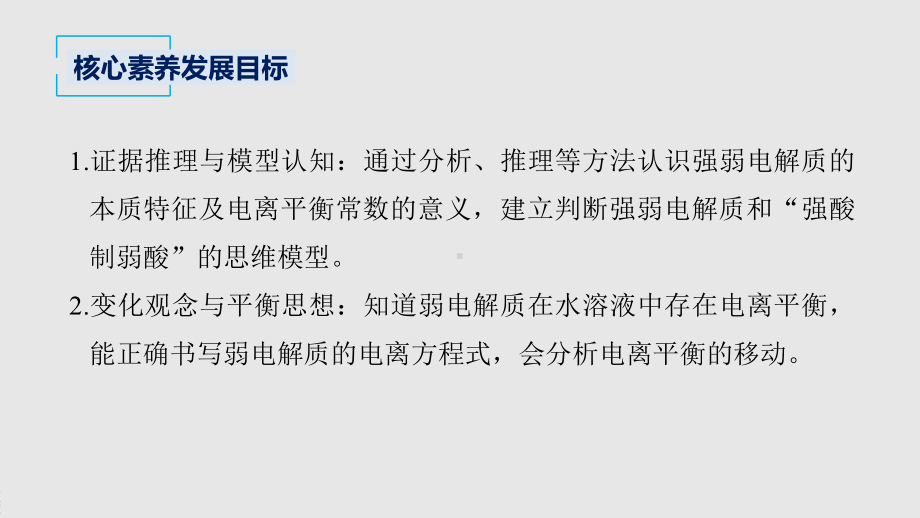 2022届高中化学新教材同步选择性必修第一册 第3章 第一节 第1课时 弱电解质的电离平衡.pptx_第3页