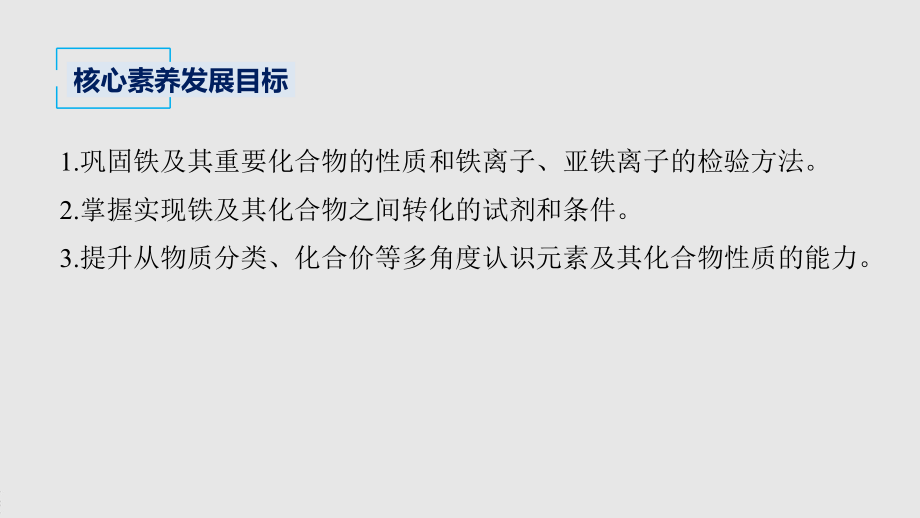 2022届高中化学新教材同步必修第一册 第3章 第一节 第3课时　铁及其化合物复习课.pptx_第3页