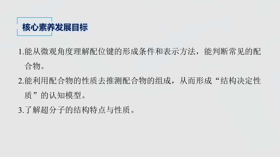 2022届高中化学新教材同步选择性必修第二册 第3章 第四节 配合物与超分子.pptx_第3页