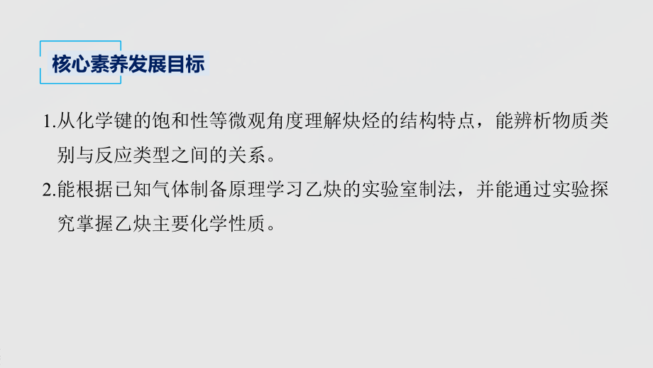 2022届高中化学新教材同步选择性必修第三册 第2章 第二节 第2课时 炔烃.pptx_第3页