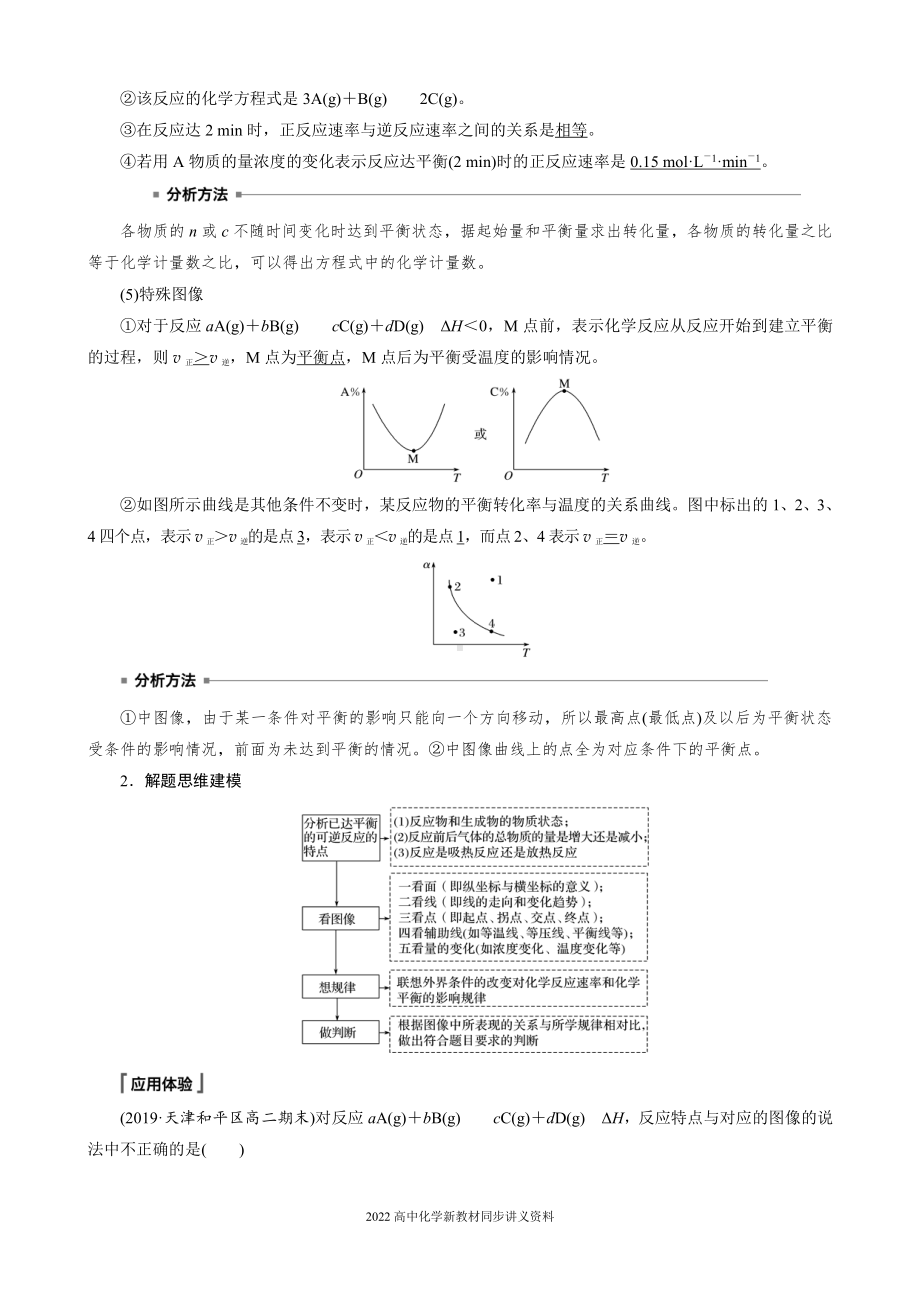 2022届高中化学新教材同步选择性必修第一册 第2章 第二节 第5课时 化学平衡图像.docx_第3页