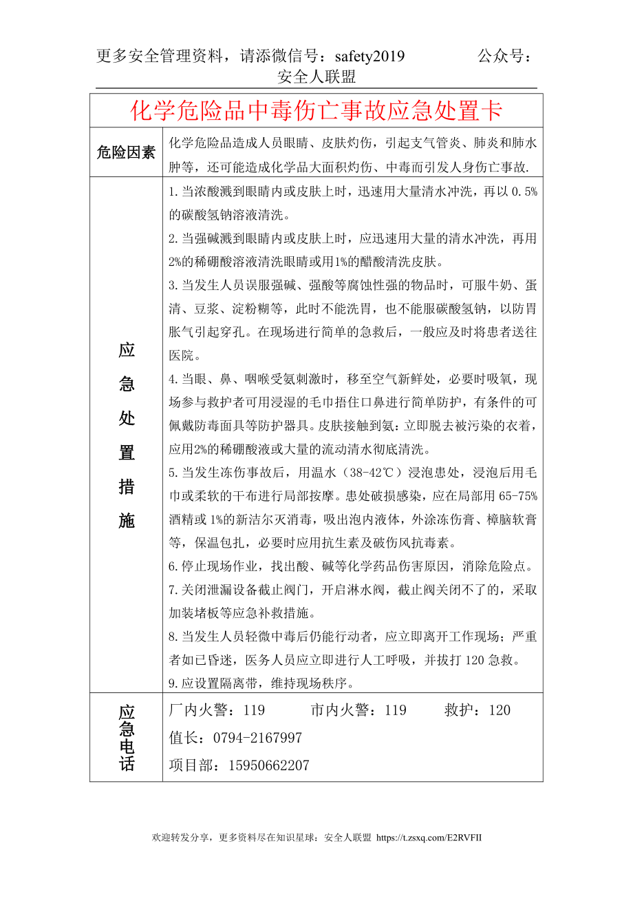 05化学危险品中毒伤亡事故应急处置卡.doc_第1页