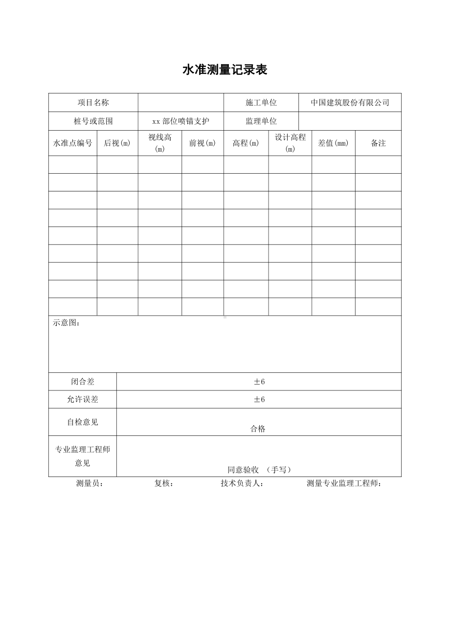 3、水准测量记录表.doc_第1页