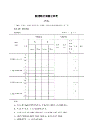 10隧道断面测量记录表.doc