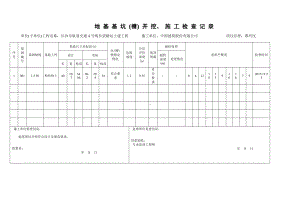 7地基基坑(槽)开挖、施工检查记录.doc