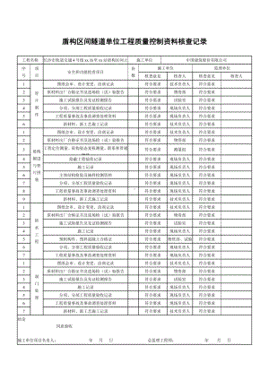 7.盾构区间隧道单位工程质量控制资料核查记录.doc