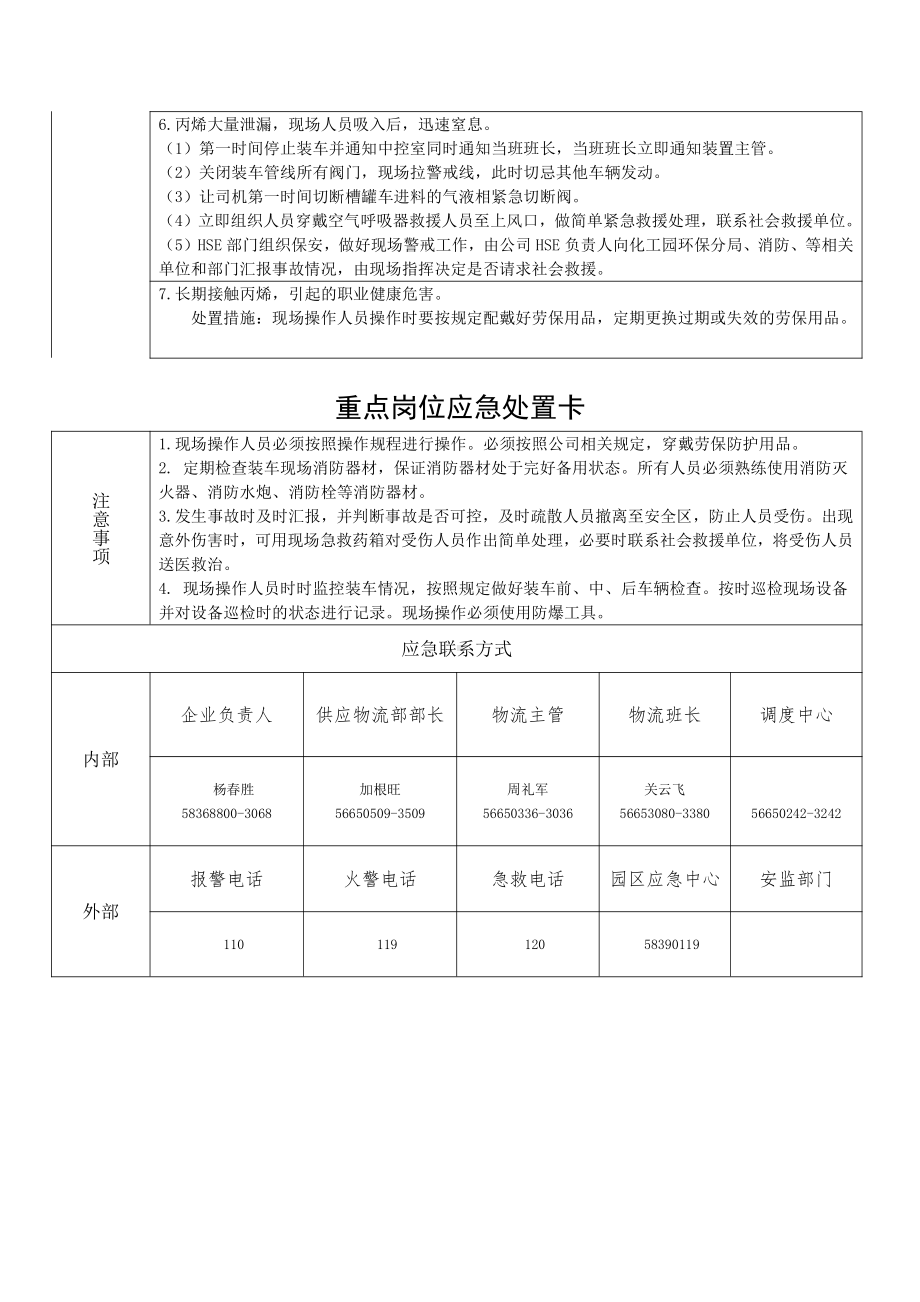 丙烯 应急处置卡.docx_第2页