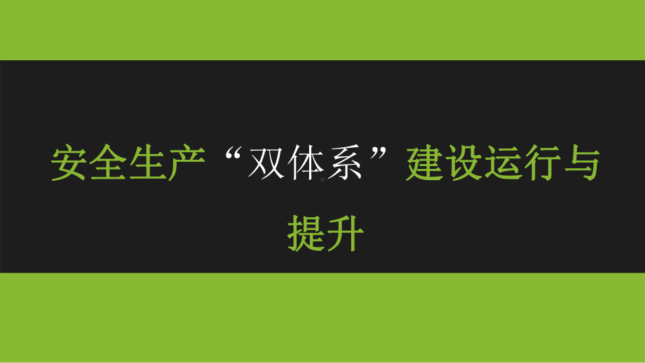 风险分级管控与隐患排查治理双体系运行与提升.pptx_第1页