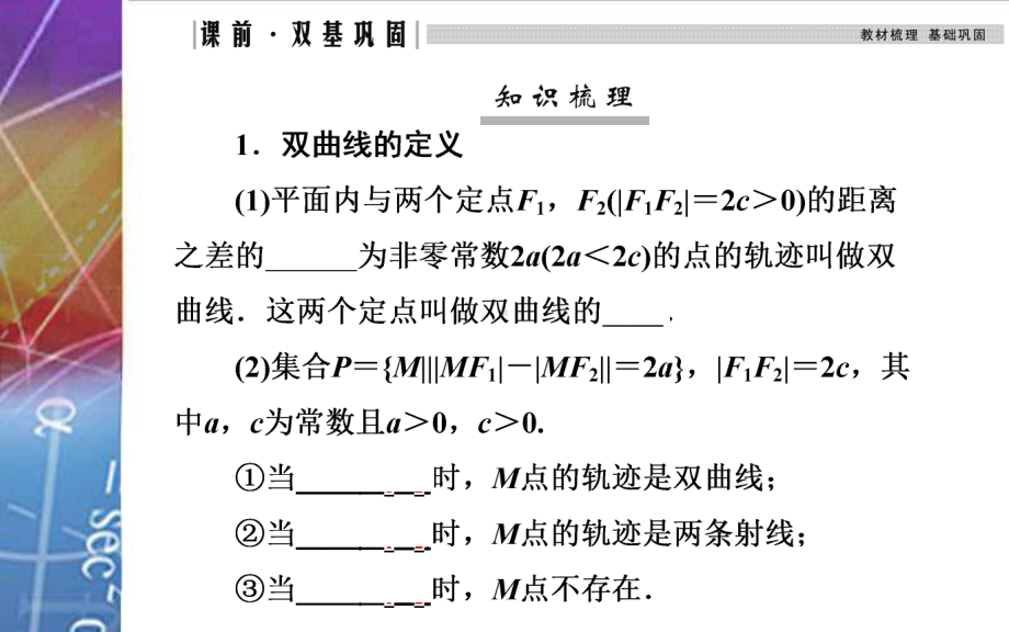 2022届《金版学案》高考数学总复习 第六节 双曲线.ppt_第3页