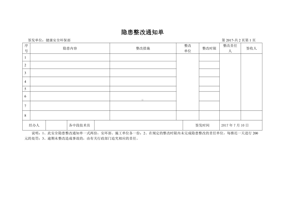 安全检查隐患整改单.doc_第1页