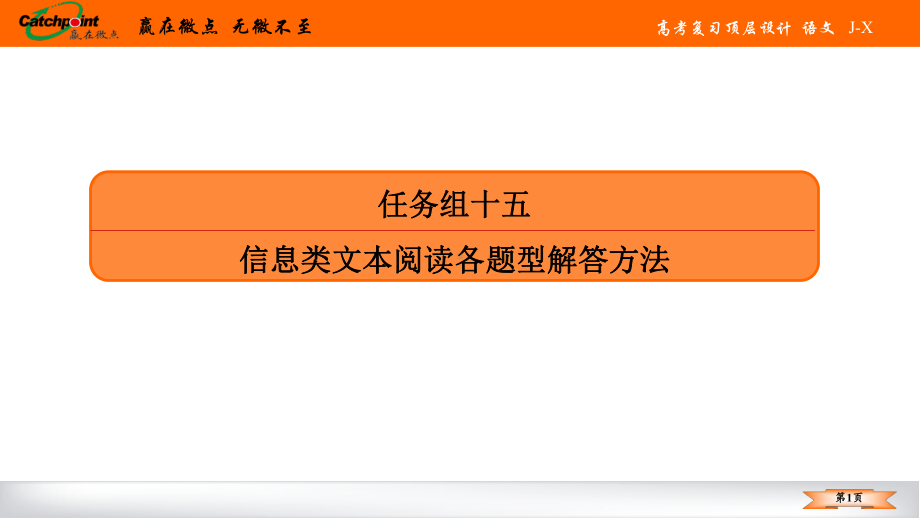 2021赢在微点高考语文任务组十五任务一.ppt_第1页