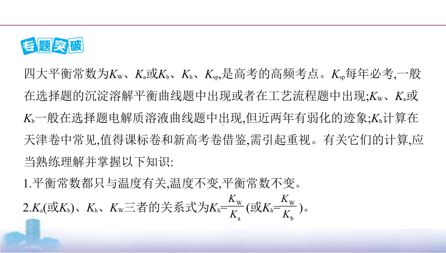 《3年高考2年模拟》2022课标版高中化学一轮复习 微专题9　四大平衡常数及其应用(2).pptx_第2页