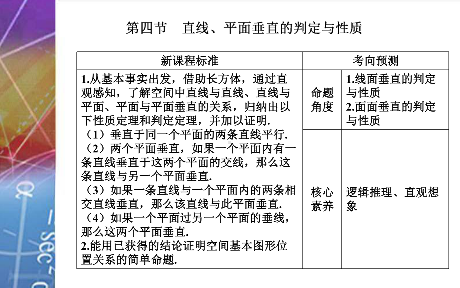 2022届《金版学案》高考数学总复习 第四节 直线、平面垂直的判定与性质.ppt_第2页