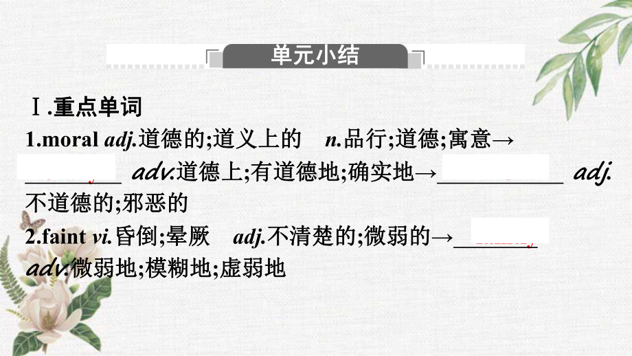 （2021新人教版）高中英语必修第三册UNIT 2 MORALS AND VIRTUES Section Ⅴ Assessing Your Progress & Video Time ppt课件.pptx_第2页