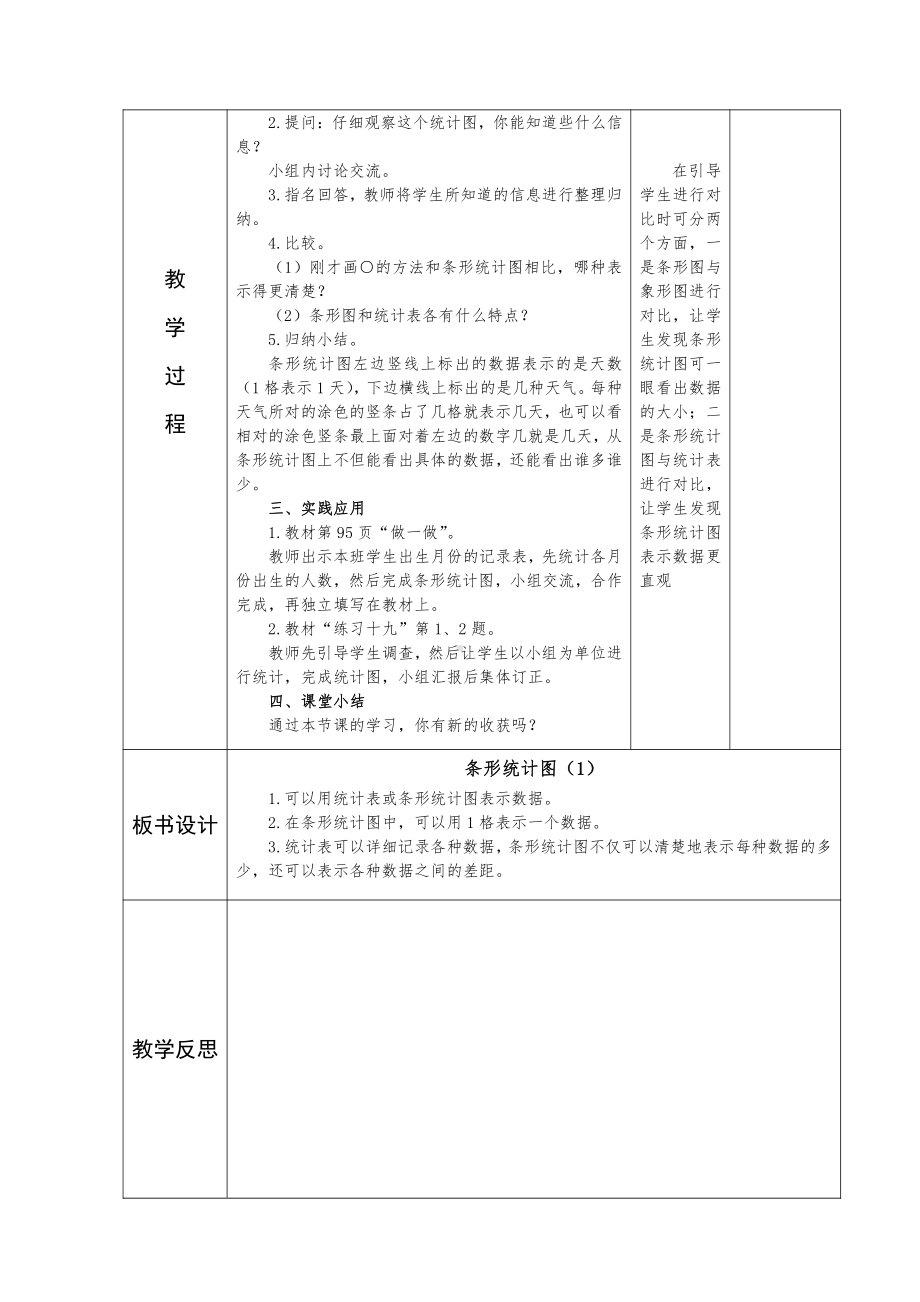 人教版四年级数学上册第七单元第1课时《认识条形统计图》二次备课教案.docx_第2页