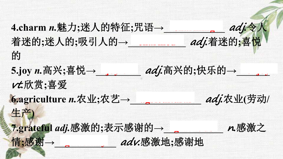 （2021新人教版）高中英语必修第三册UNIT 1 FESTIVALS AND CELEBRATIONS Section Ⅴ Assessing Your Progress & Video Time ppt课件.pptx_第3页