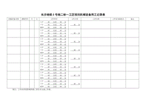 机械用工计量.doc