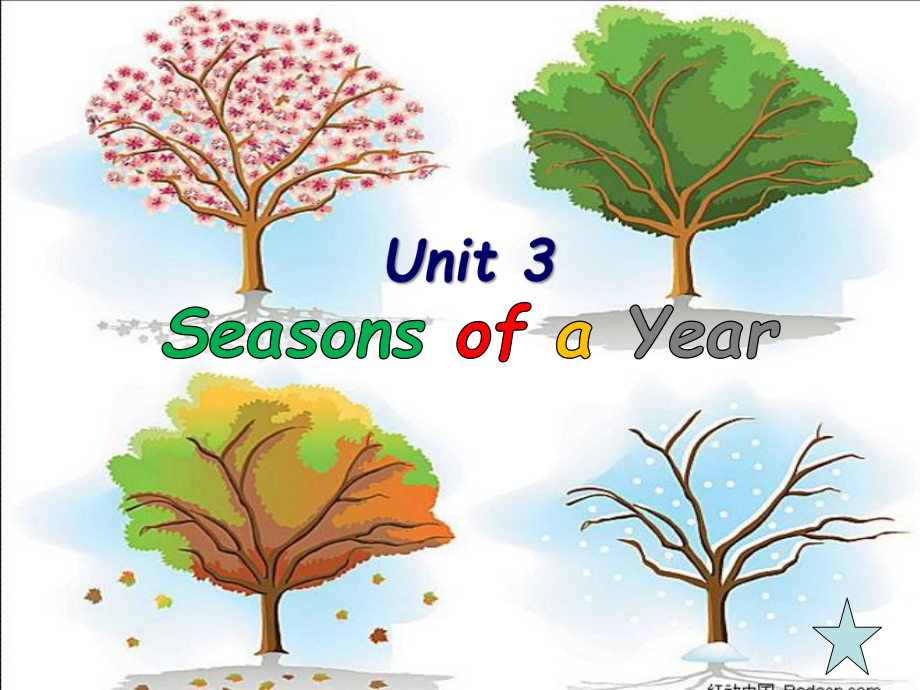 重庆大学版五年级下册Unit 3 Seasons of a Year-Lesson 1-ppt课件-(含教案+视频+音频+素材)--(编号：60f74).zip