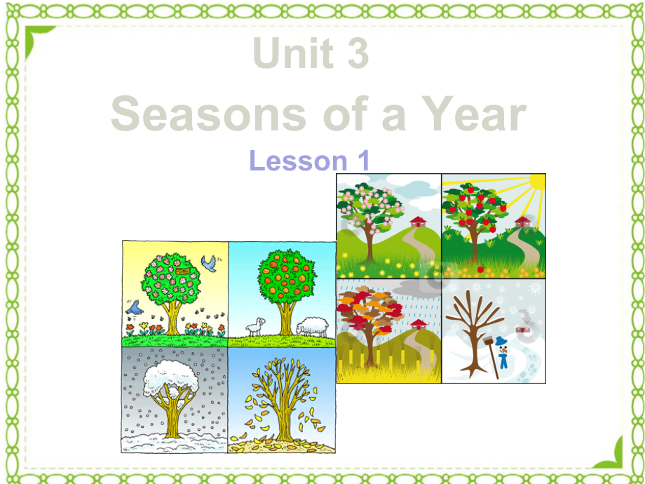 重庆大学版五年级下册Unit 3 Seasons of a Year-Lesson 1-ppt课件-(含教案)-公开课-(编号：f00ce).zip