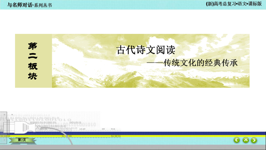 与名师对话2022 新高考《语文》专题总复习 2-2-1.ppt_第2页