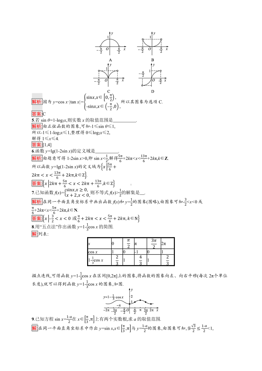 5.4.1　正弦函数、余弦函数的图象.docx_第2页